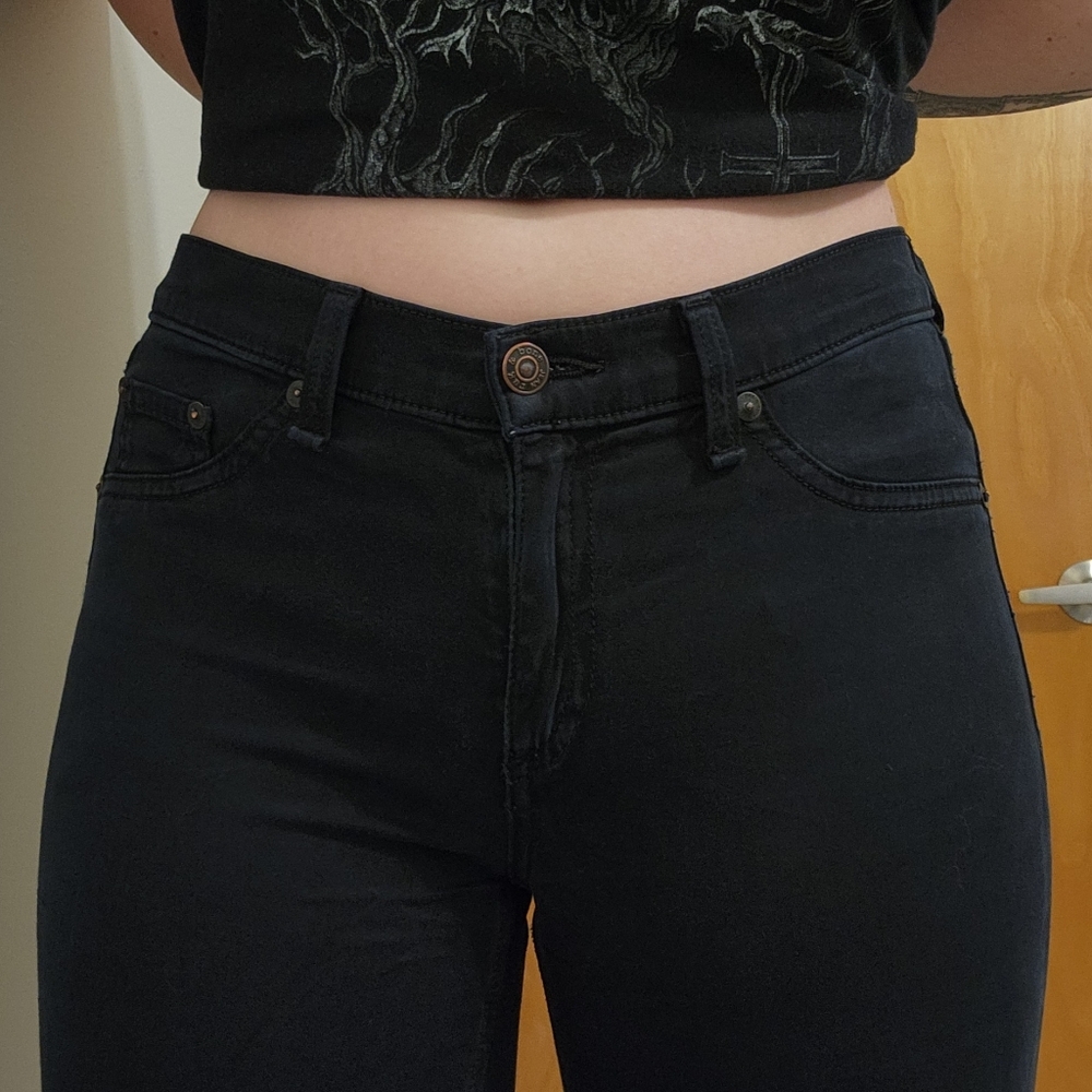 Rag & Bone Black Denim Leggings - Picture 2 of 6